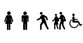 厕所男女标志图标