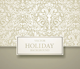 欧式纹样背景花纹矢量图