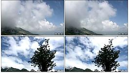 台湾风光白云实拍视频