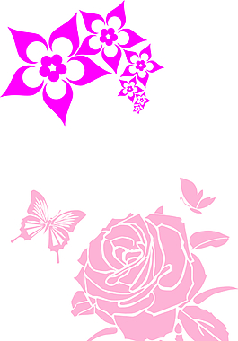 蝴蝶花纹