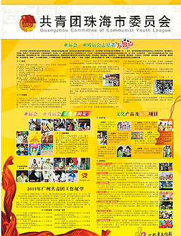 共青团文化展板图片