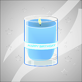 生日质感蜡烛高清下载