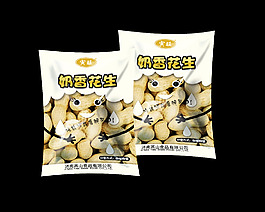 寅旺 花生 零食 包装设计 个性包装设计