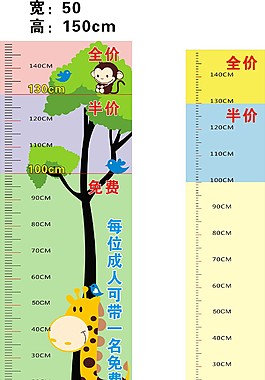 大象身高看板儿童身高尺身高线 身高尺 身高图片身高尺0 10岁儿童身高