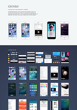 一套iOS9 UI sketch格式