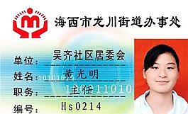 工作卡 上岗证 证卡模板 CDR_0109