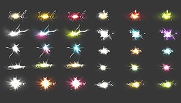 星星星系闪烁光团