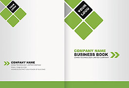 绿色环保画册模板