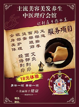 美容中医养生海报DN单