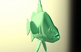 尖吻鲈鱼3D打印模型