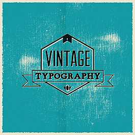 排版矢量复古海报