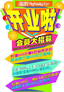 盛大开业展板展示