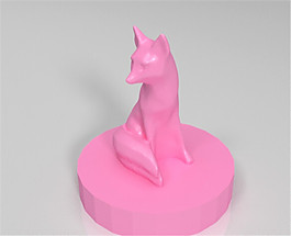 小狐狸3D打印模型