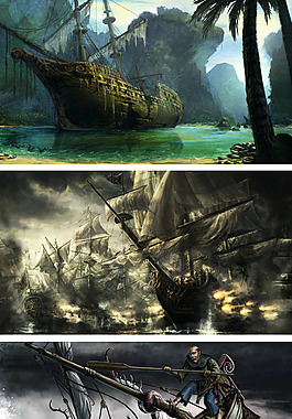 类似游戏风格的高清背景