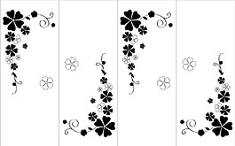 黑白花纹