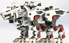 机械狮虎兽机械模型