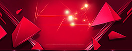 淘宝红色炫彩背景banner