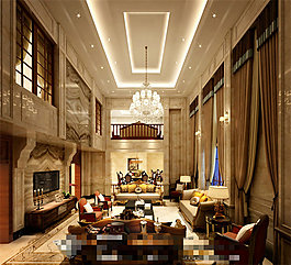 豪华布置3D模型