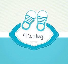 迎婴派对邀请卡