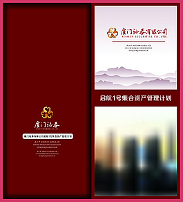 厦门证券双折页传单
