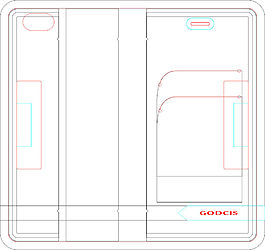 iphone6plus折边手机套纸格