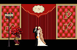 复古宫廷红金展示区