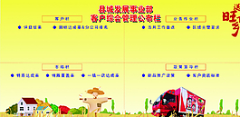 旺旺县城公布栏展板图片