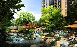 住宅区景观规划图片