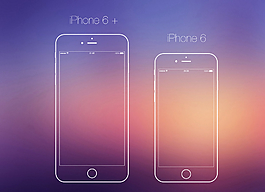 iphone6线框模板图片