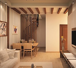 小户型双层木屋