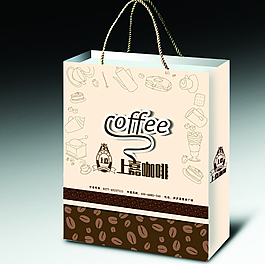 咖啡 西餐 手提袋 展开图图片
