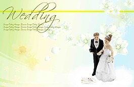 婚禮婚卡高清背景設計