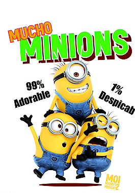 三个小黄人图片