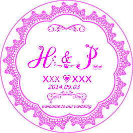 婚庆主题 LOGO 欧式花纹主题