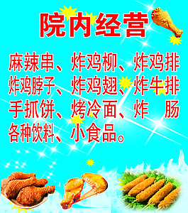 炸鸡翅  炸肠  炸鸡脖子