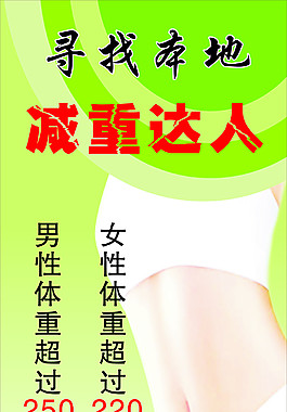 减肥x展架