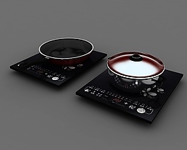 电磁炉3D模板