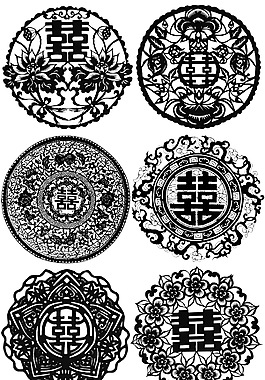 矢量中国传统纹样素材设计免费下载