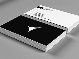 黑白简约名片设计图片psd素材下载