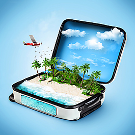 旅行箱创意图