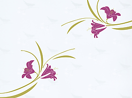 分层花卉背景墙