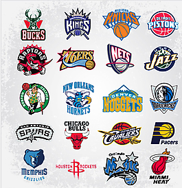 蓝球NBA队徽图片
