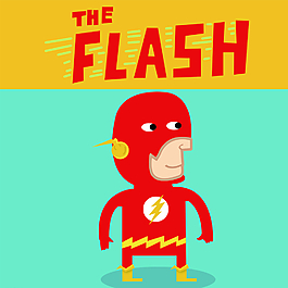 复仇者联盟Q版卡通 画 闪电侠图片