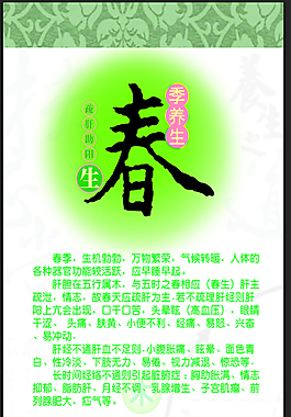 春季养生