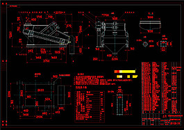 振动筛总图CAD机械图纸