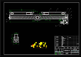 计量螺旋输送机CAD机械图纸