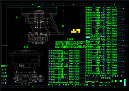 叶轮给粉机CAD机械图纸