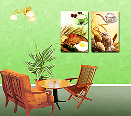 最新装饰设计无框画免费下载