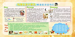 秋季健康教育宣传栏