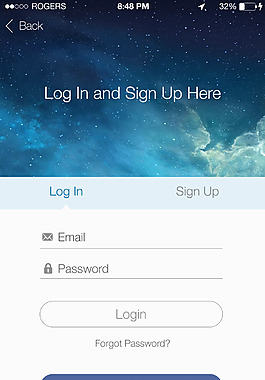 简洁APP登录界面